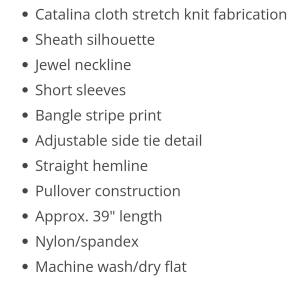 NWT J. McLaughlin Elora Bangle Stripe Print Side Tie Dress - Picture 8 of 8